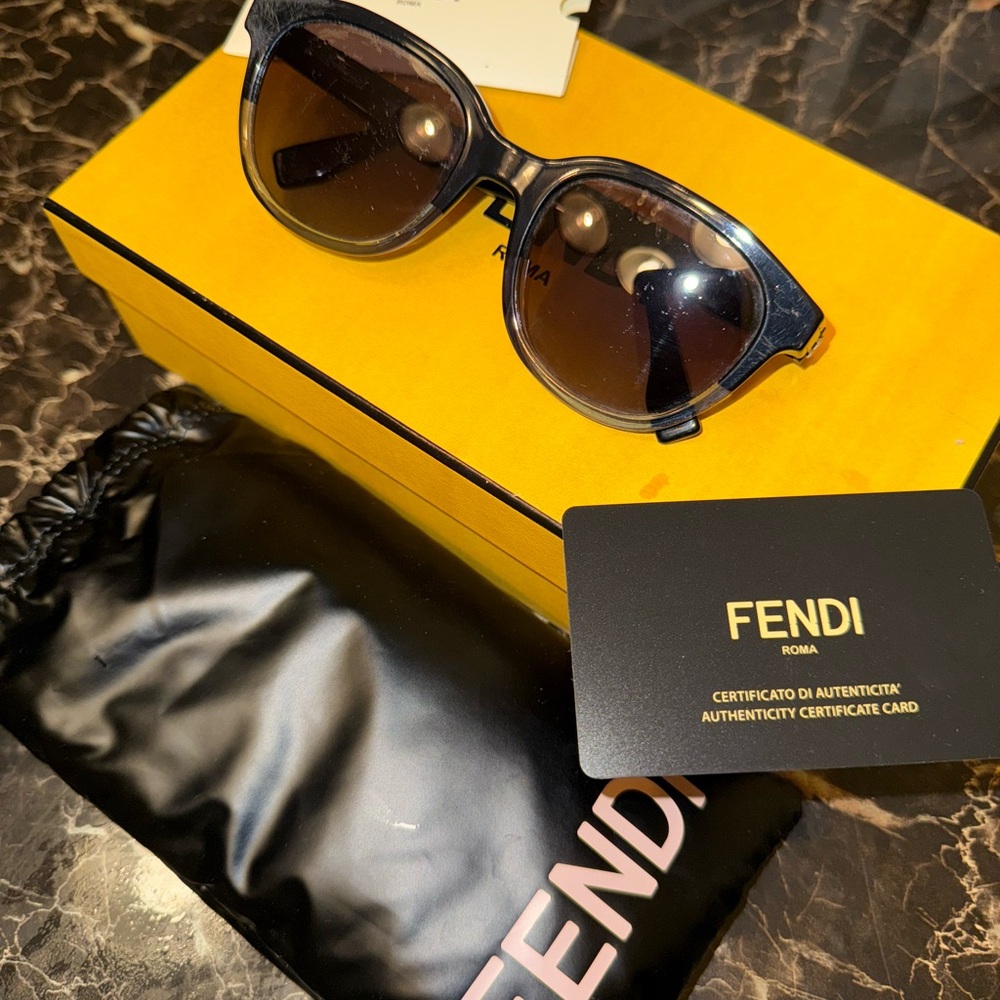 Fendi Men’s Dark Blue Sunglasses